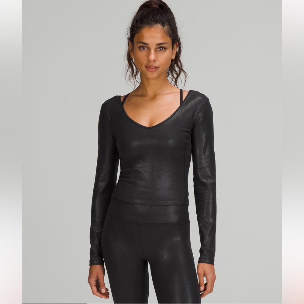 NEW LULULEMON ALIGN LONG SLEEVE SHINE LIMITED EDITION
